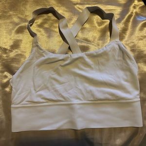 Athleta Warriors White Sports Longline Bra Size M